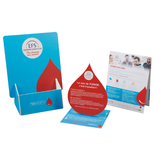 Présentoirs de comptoir santé humaine pharmacie, kit plv de comptoir en carton sur mesure