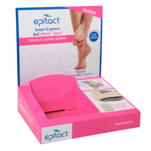 Présentoir orthopédique pour la pharmacie - PLV de comptoir carton sur mesure