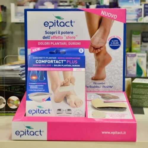 PLV orthopédie présentoir de comptoir pharmacie parapharmacie