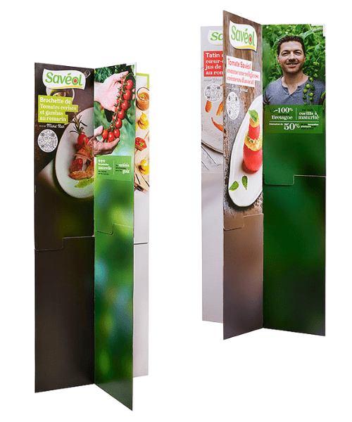 plv fronton totem croisillon bac frais