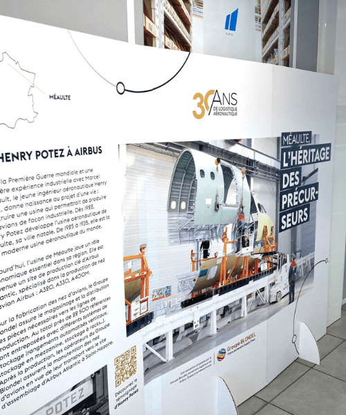 Paravent plv carton sur mesure - mur d'images évènementiel géant