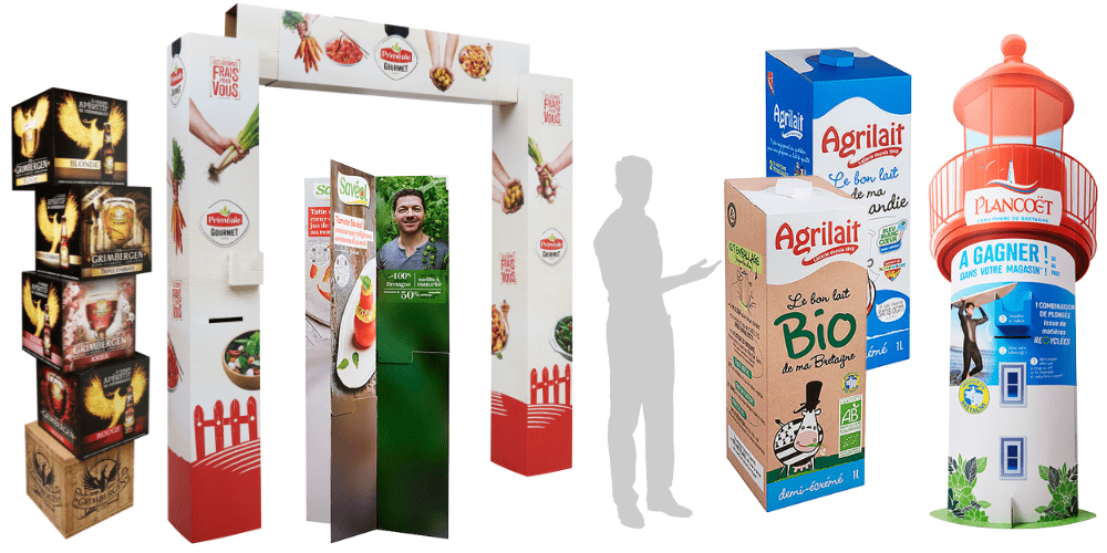 PLV agroalimentaire pour la grande distribution