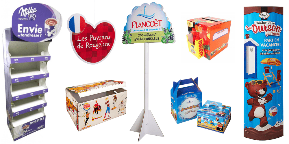 PLV et Packaging pour l'univers alimentation et boissons en grande distribution et restauration