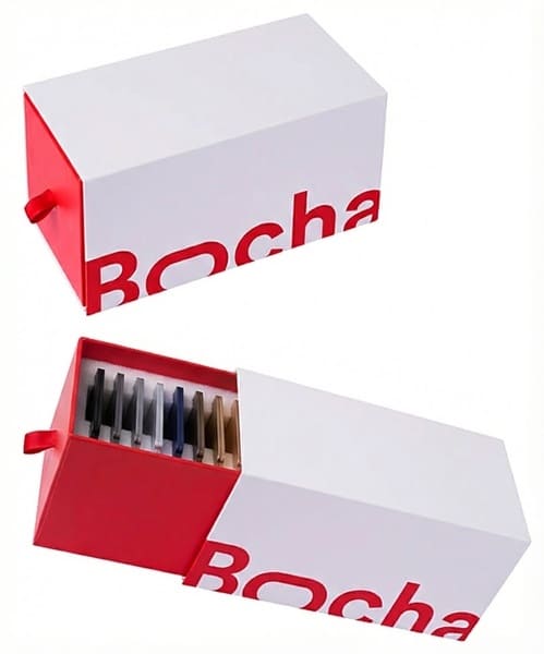 boite nuancier échantillons aluminium menuiserie