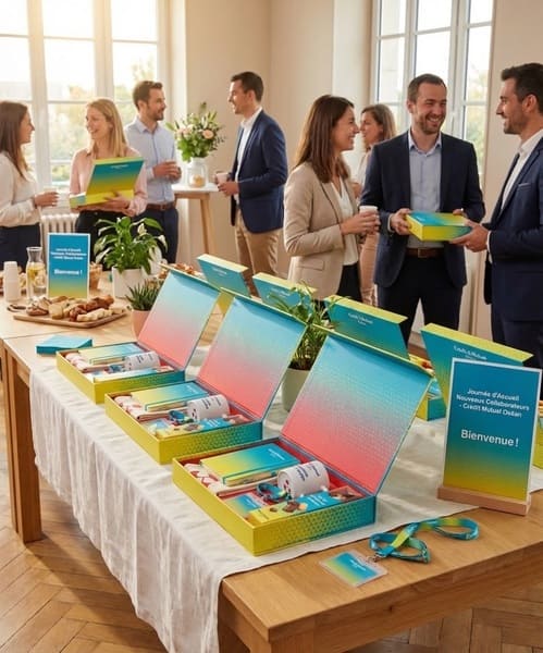 boite welcome pack onboarding banque