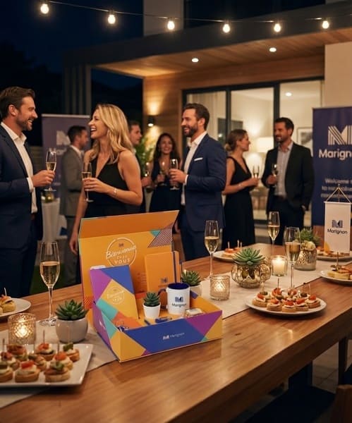 boîte welcome pack sur mesure promotion immobilière