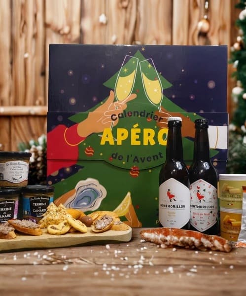 calendrier de l'avent paravent 24 cases produits apéritifs