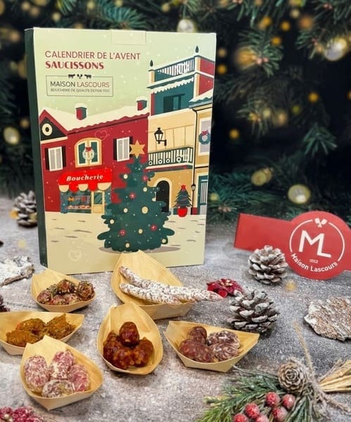 calendrier de l'avent saucissons grelots sticks sur mesure