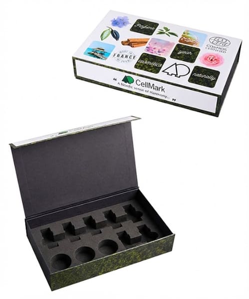 coffret carton rigide aimanté avec calage mousse haute densité