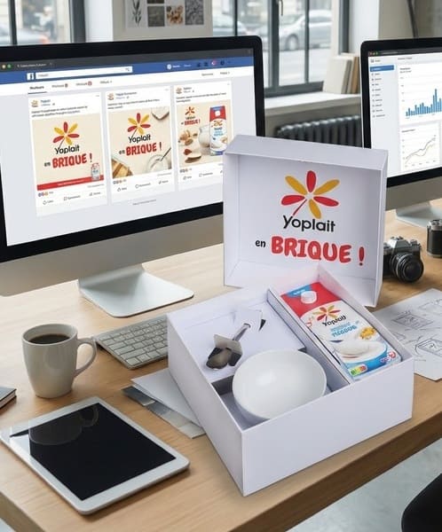 coffret dossier de presse original produits alimentaires