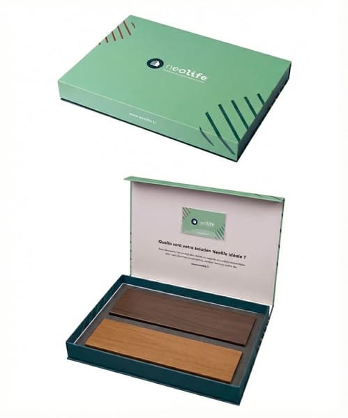 coffret rabat aimanté avec calage mousse