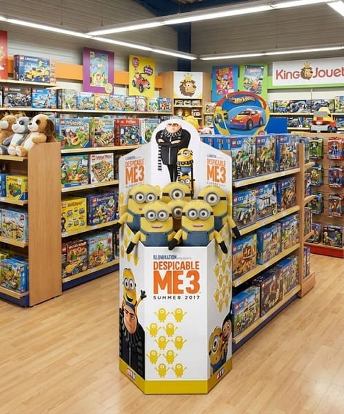 plv bac fouille peluches magasin de jeux jouets