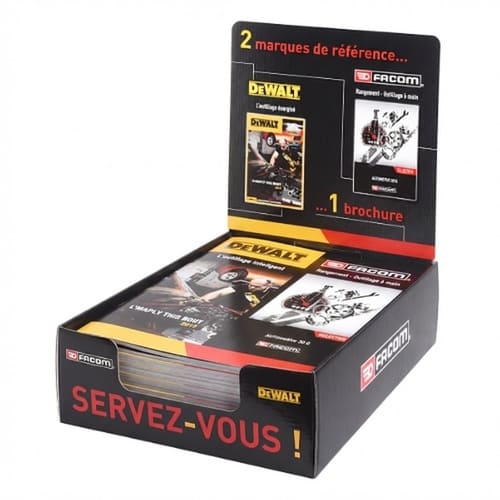 plv boite présentoir de brochures commerciales btp