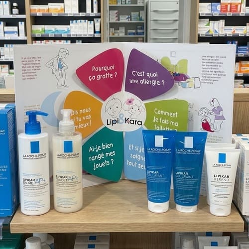 plv chevalet de comptoir 3d pharmacie