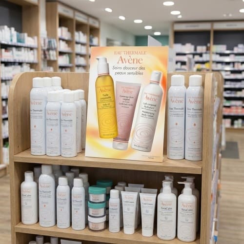plv chevalet de comptoir carton cosmétiques