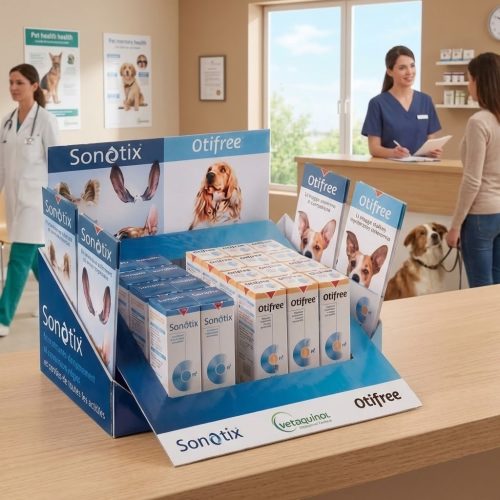 plv comptoir produits vétérinaires