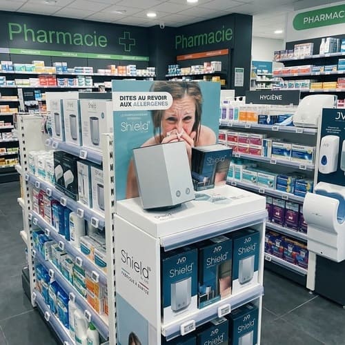 plv glorifieur produit hygiène pharmacie