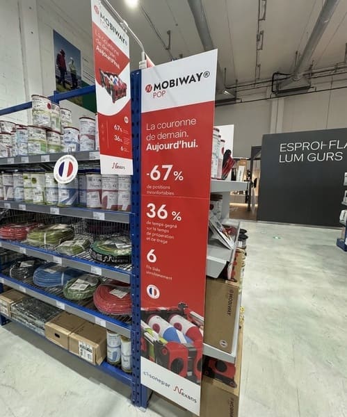 plv kakemono de linéaire équipements habitat