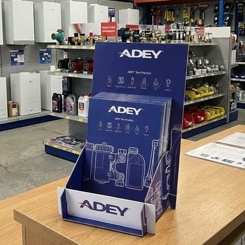 plv porte flyers carton equipement habitat