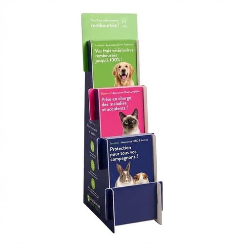 plv porte flyers en escalier
