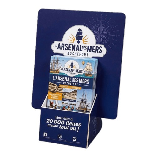 plv porte leaflets carton pliable