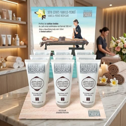 plv présentoir comptoir produits de beauté