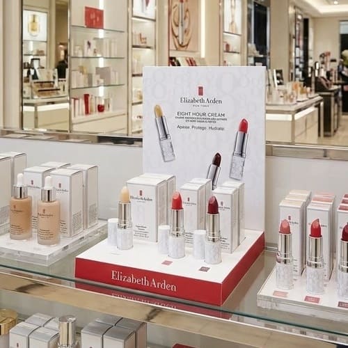 plv présentoir de comptoir maquillage