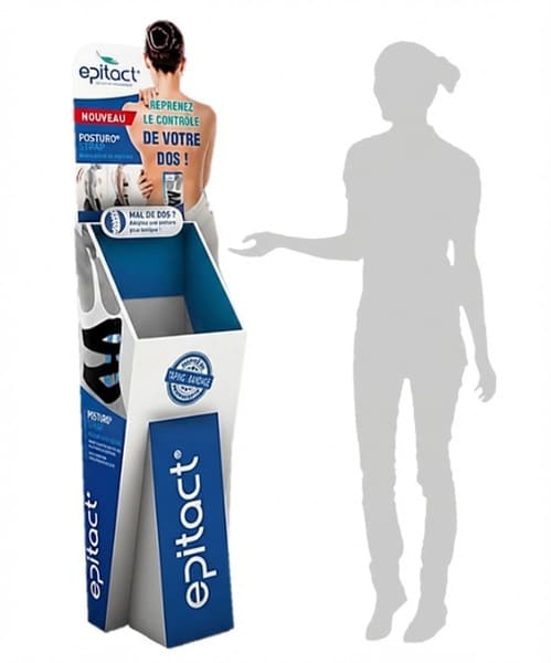 plv présentoir de sol produits orthopédiques