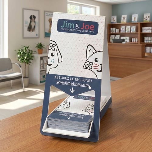 plv présentoir flyers santé animale