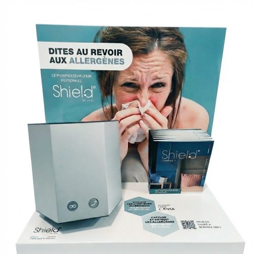 plv présentoir glorfieur produit hygiène pharmacie