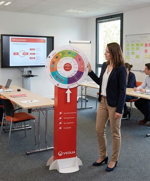 plv roue de la fortune communication interne