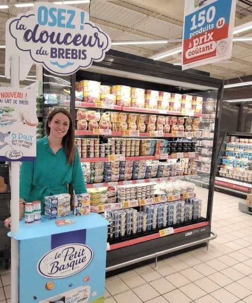 stand dégustation plv carton alimentaire supermarché