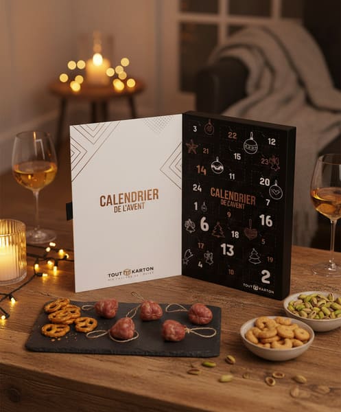 calendrier de l'avent étui livre a3 univers apéro saucissons biscuits salés
