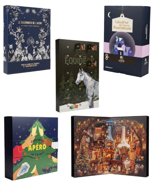 Packaging calendrier de l'Avent en carton personnalisable made in France