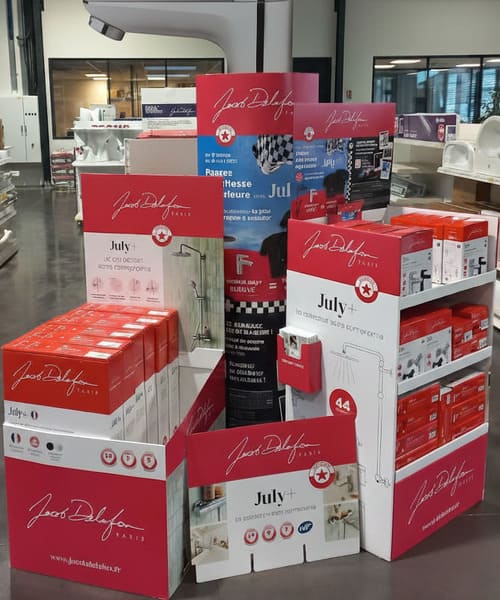 kit plv théâtralisation équipements sanitaires magasin professionnel