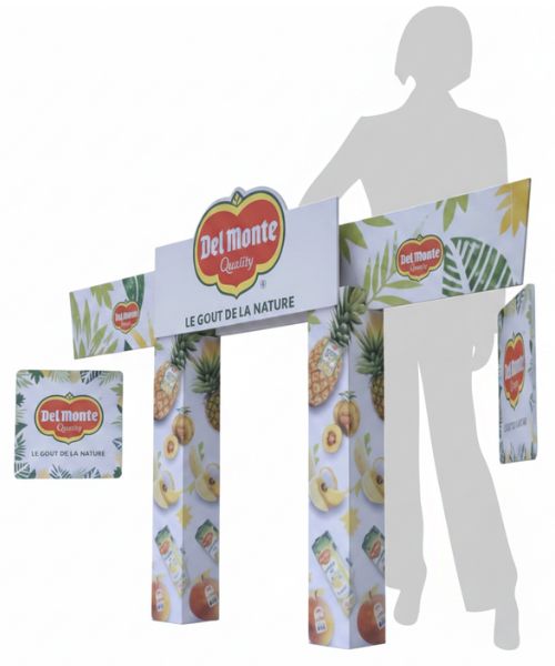 mini arche plv carton modulable avec fronton et mobiles