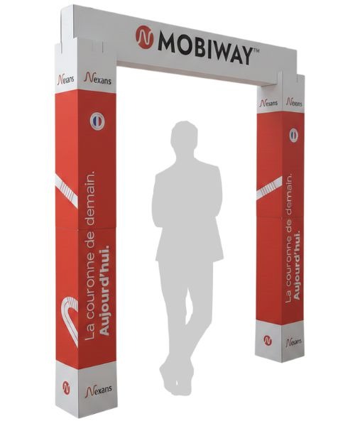 plv arche carton sur mesure magasin professionnel