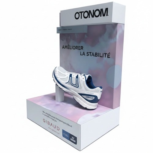 plv glorifieur comptoir chaussures orthopédiques running pharmacie