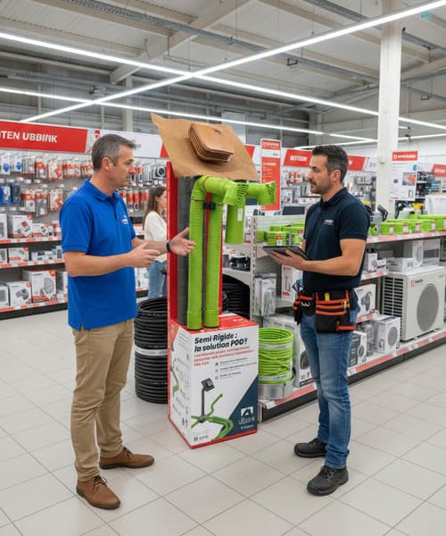 plv podium démonstration ventilation comptoir professionnel