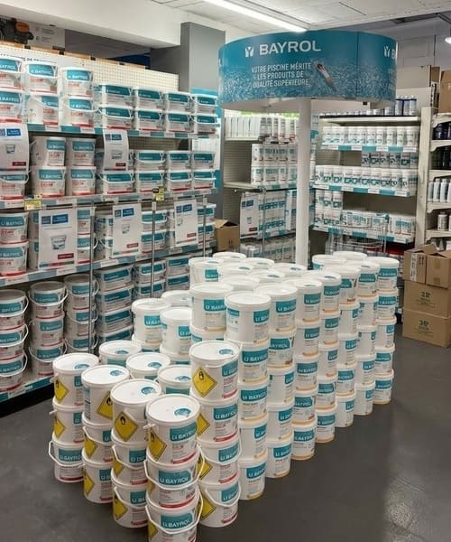 plv carrousel sur mat magasin professionnel